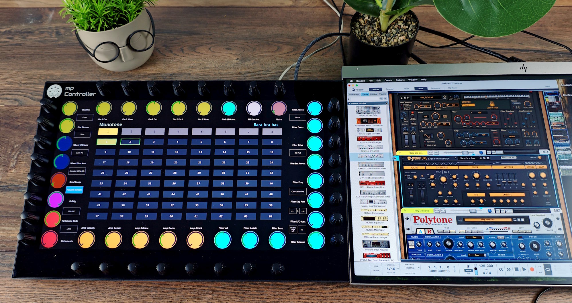 MP MIDI controller Reason Control Surface