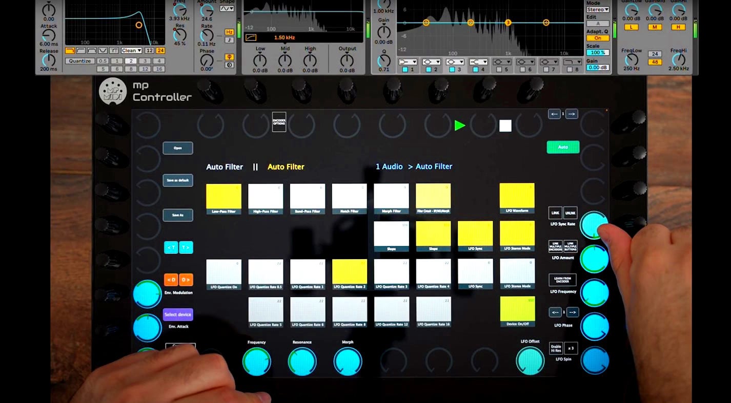 MP Controller with Ableton Live native device control