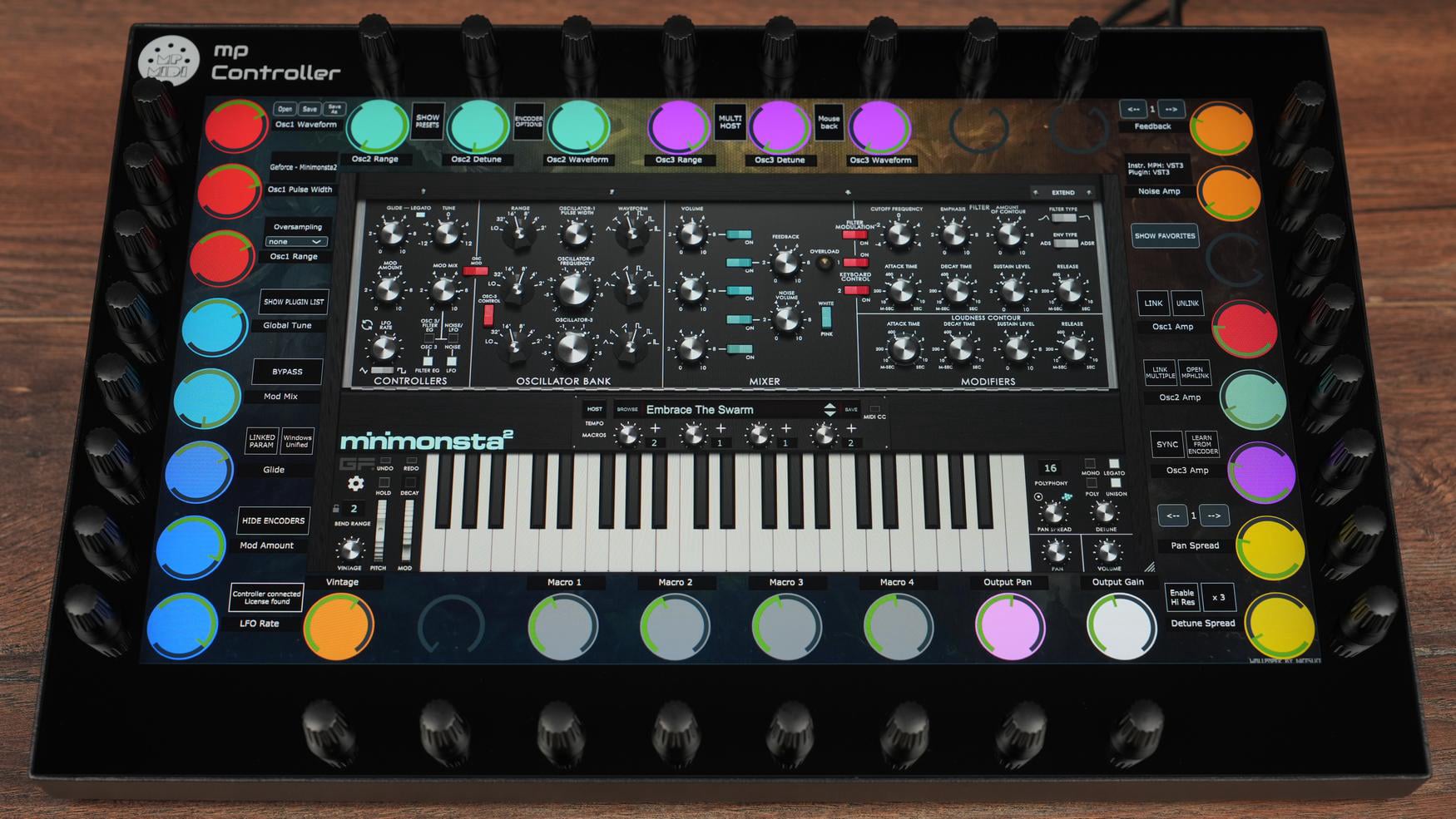 GForce plugin on the MP Controller, photo 1