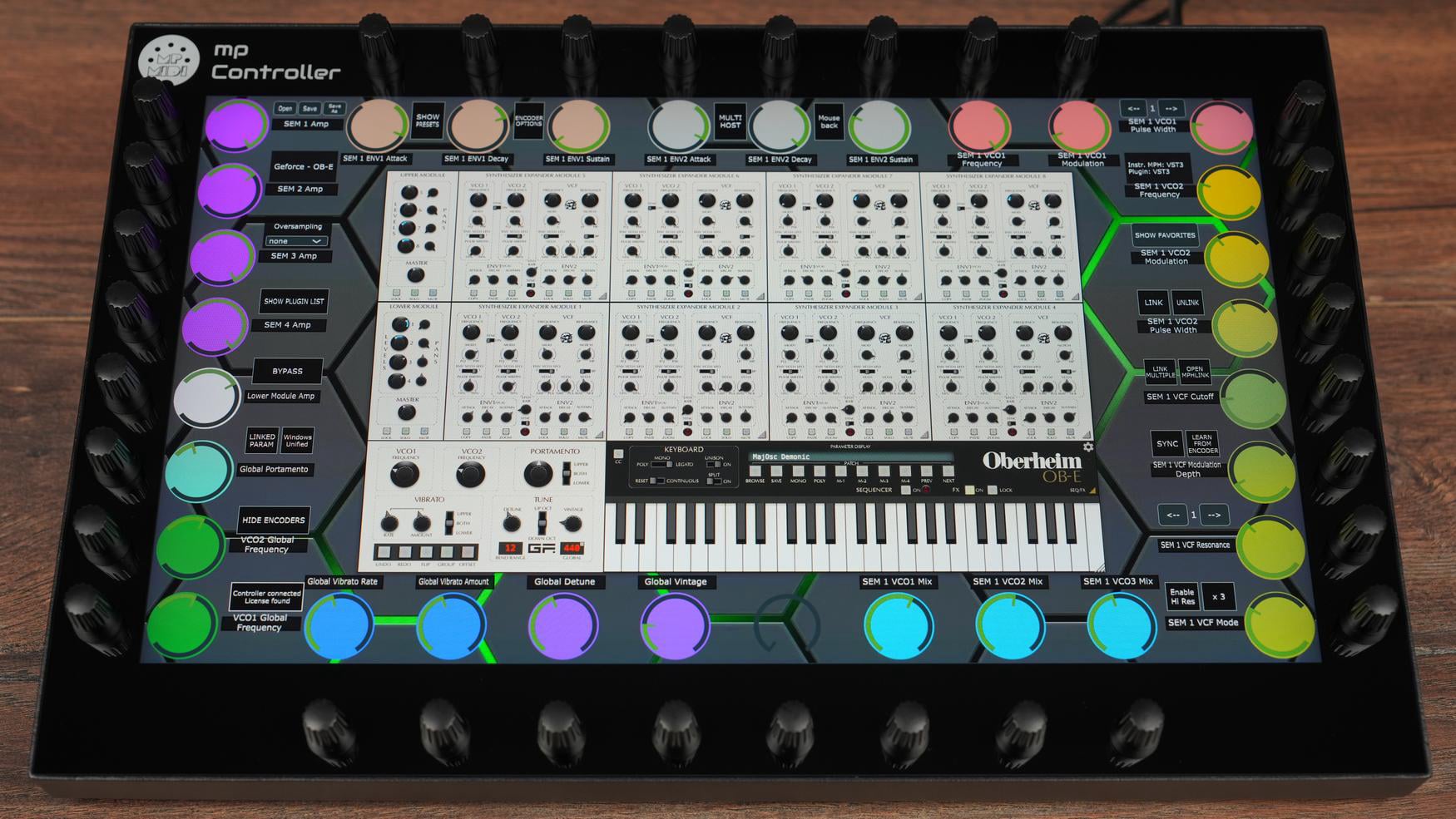 GForce plugin on the MP Controller, photo 2