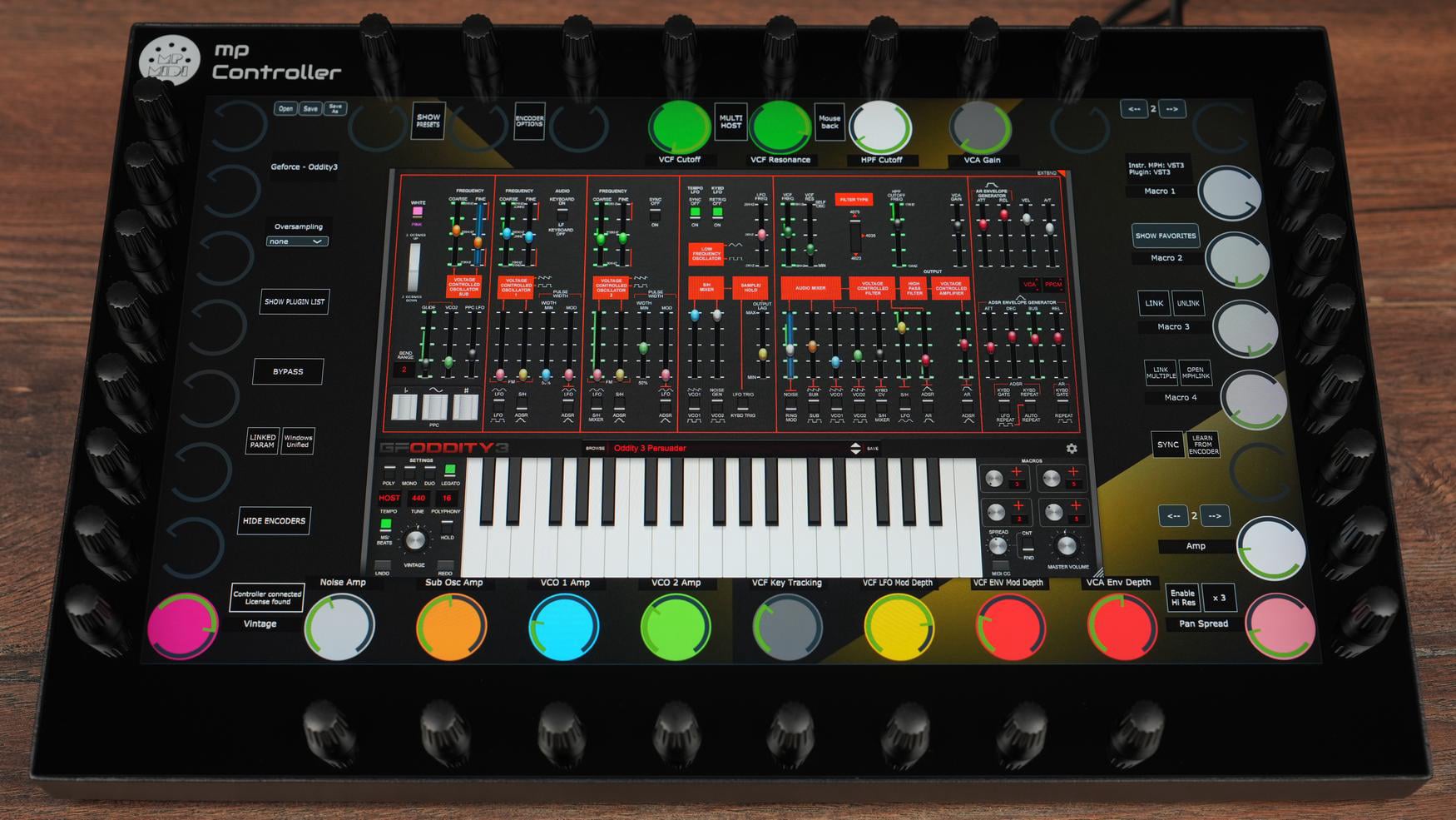 GForce plugin on the MP Controller, photo 3