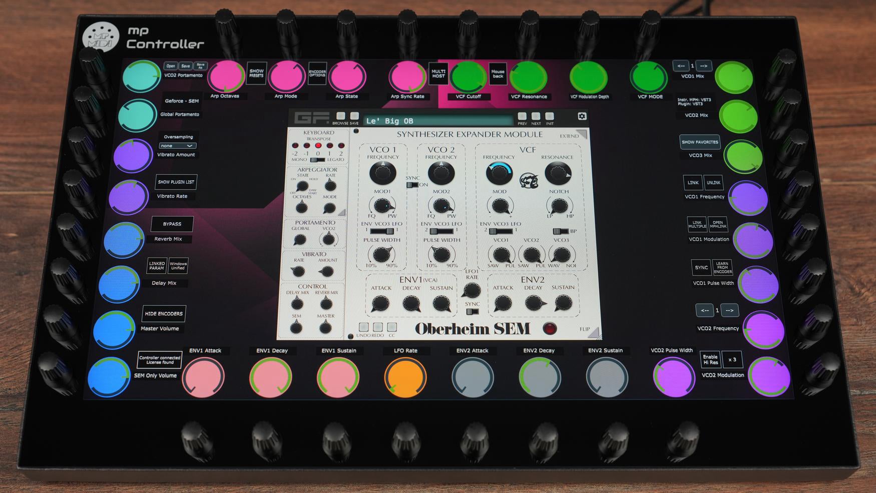 GForce plugin on the MP Controller, photo 4