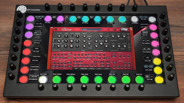 u-he plugins on the MP Controller