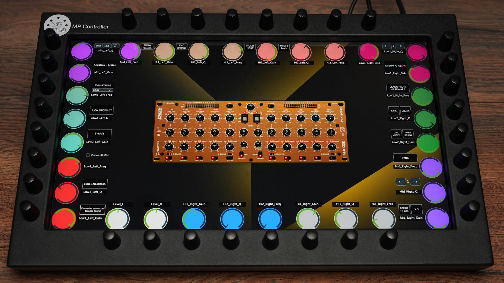 Acustica Audio plugins on the MP Controller