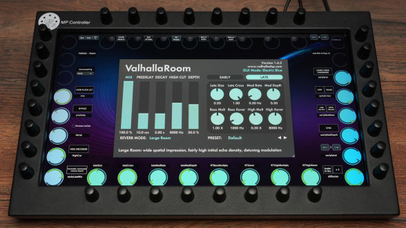 Valhalla plugins on the MP Controller