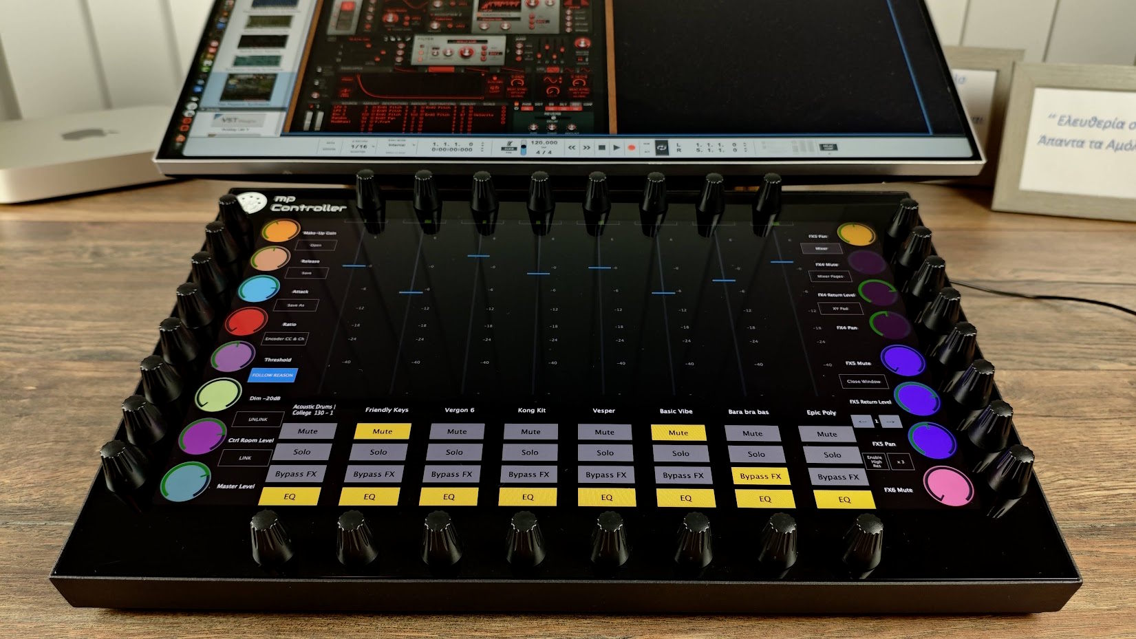 MP Controller controlling Reason Studios devices