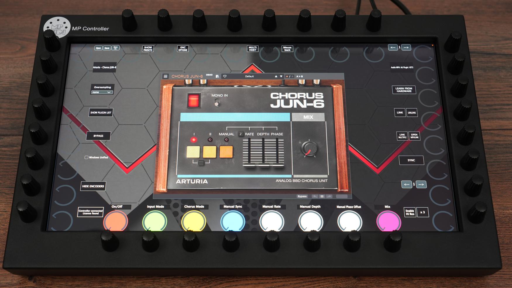 Arturia Chorus JUN-6 plugin on MP Controller