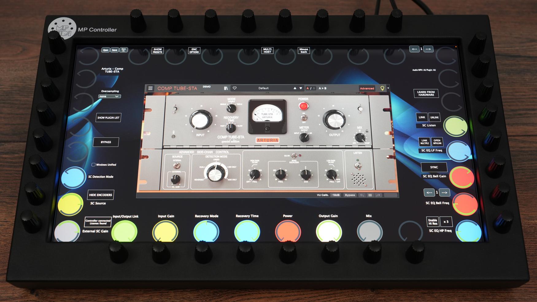 Arturia Comp TUBE-STA plugin on MP Controller