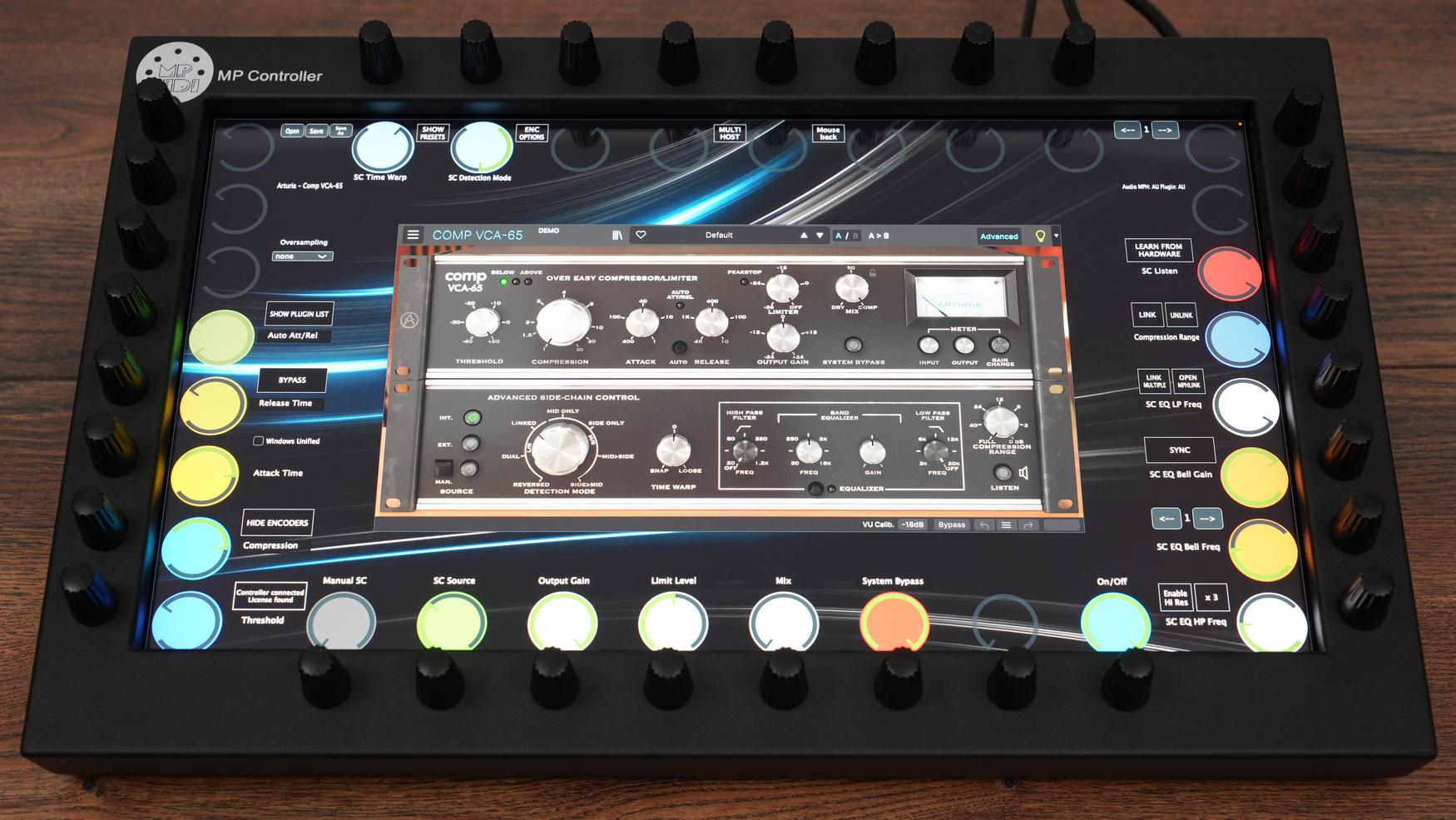 Arturia Comp VCA-65 plugin on MP Controller