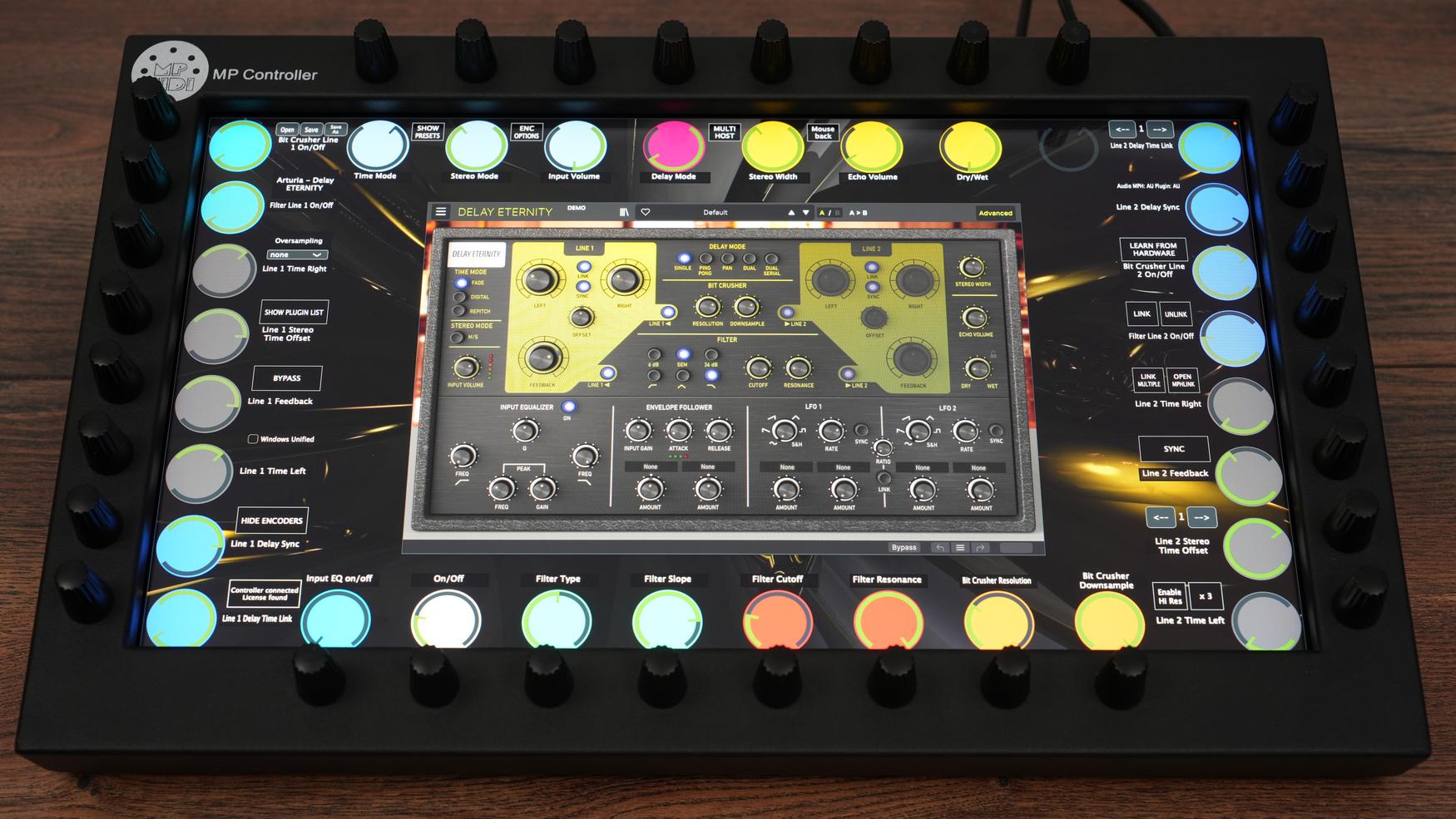 Arturia Delay ETERNITY plugin on MP Controller