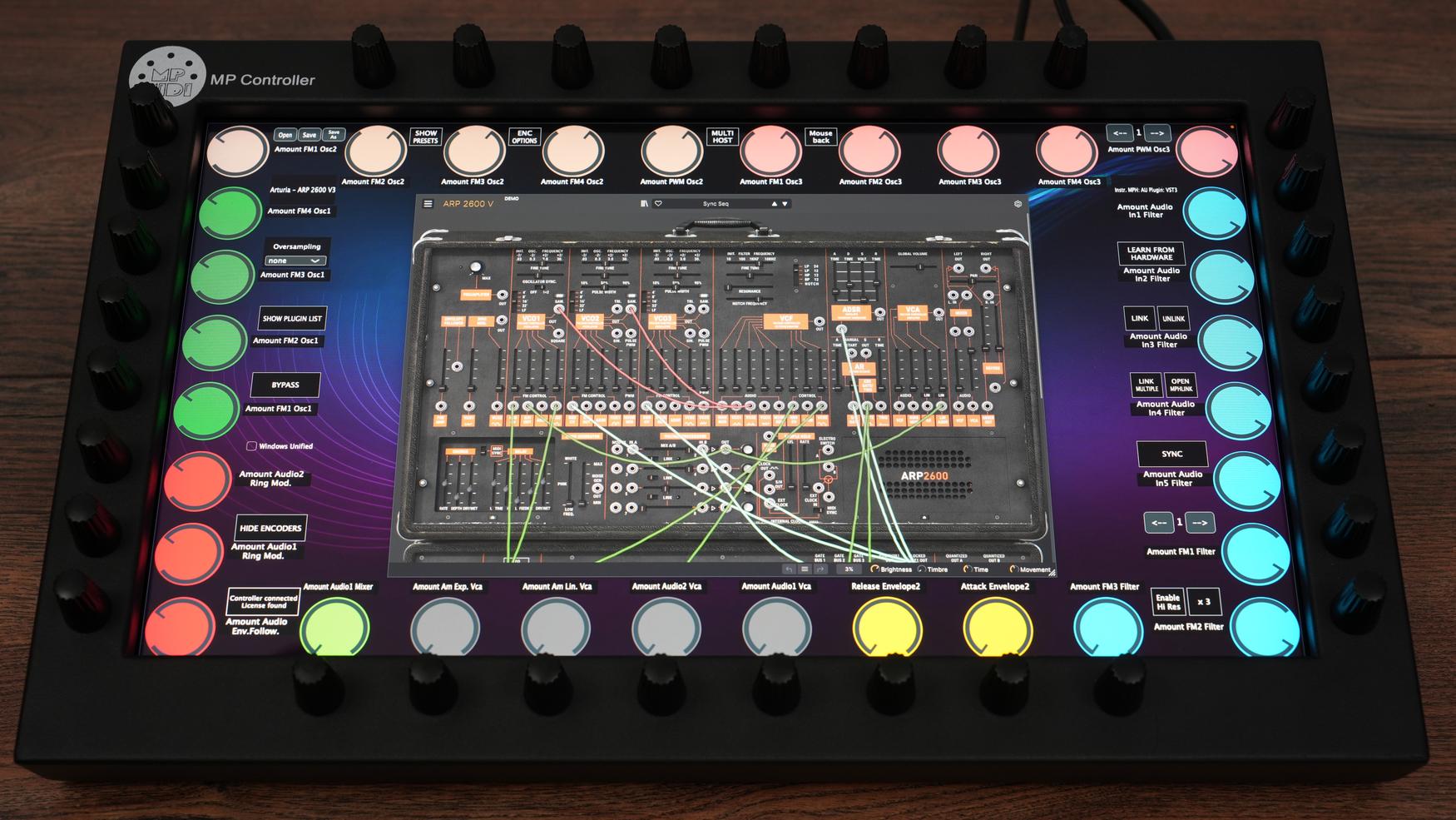 Arturia ARP 2600 V plugin on MP Controller