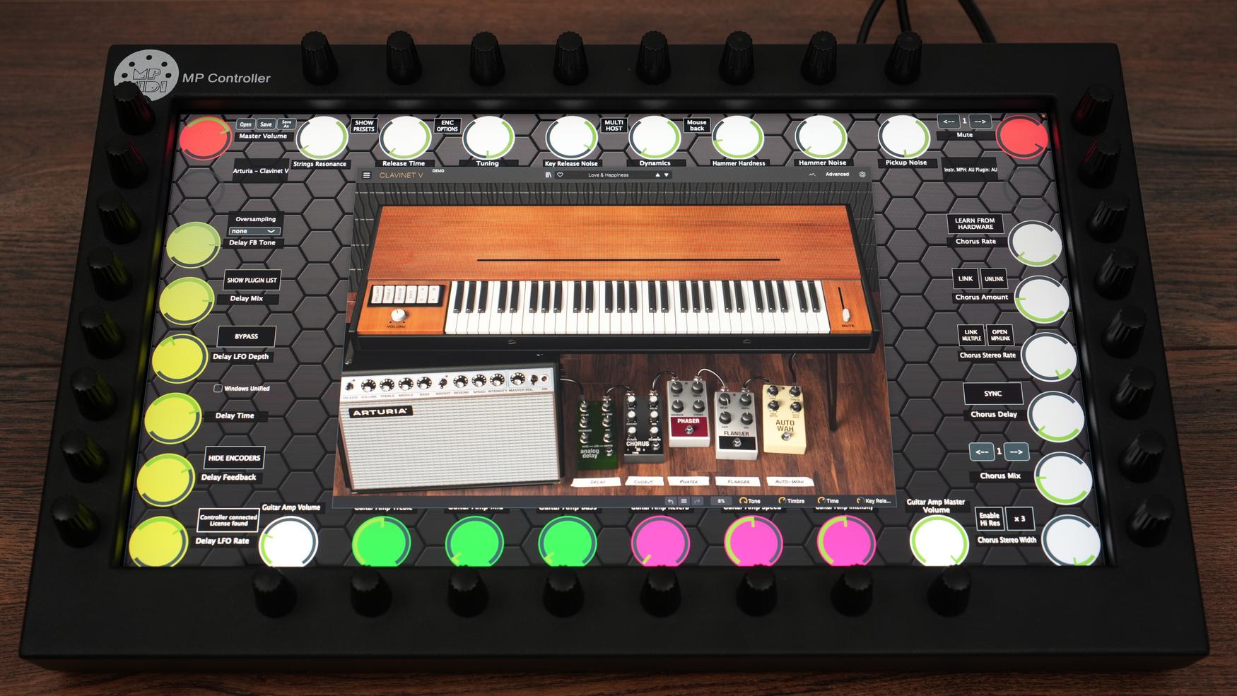 Arturia Clavinet V plugin on MP Controller