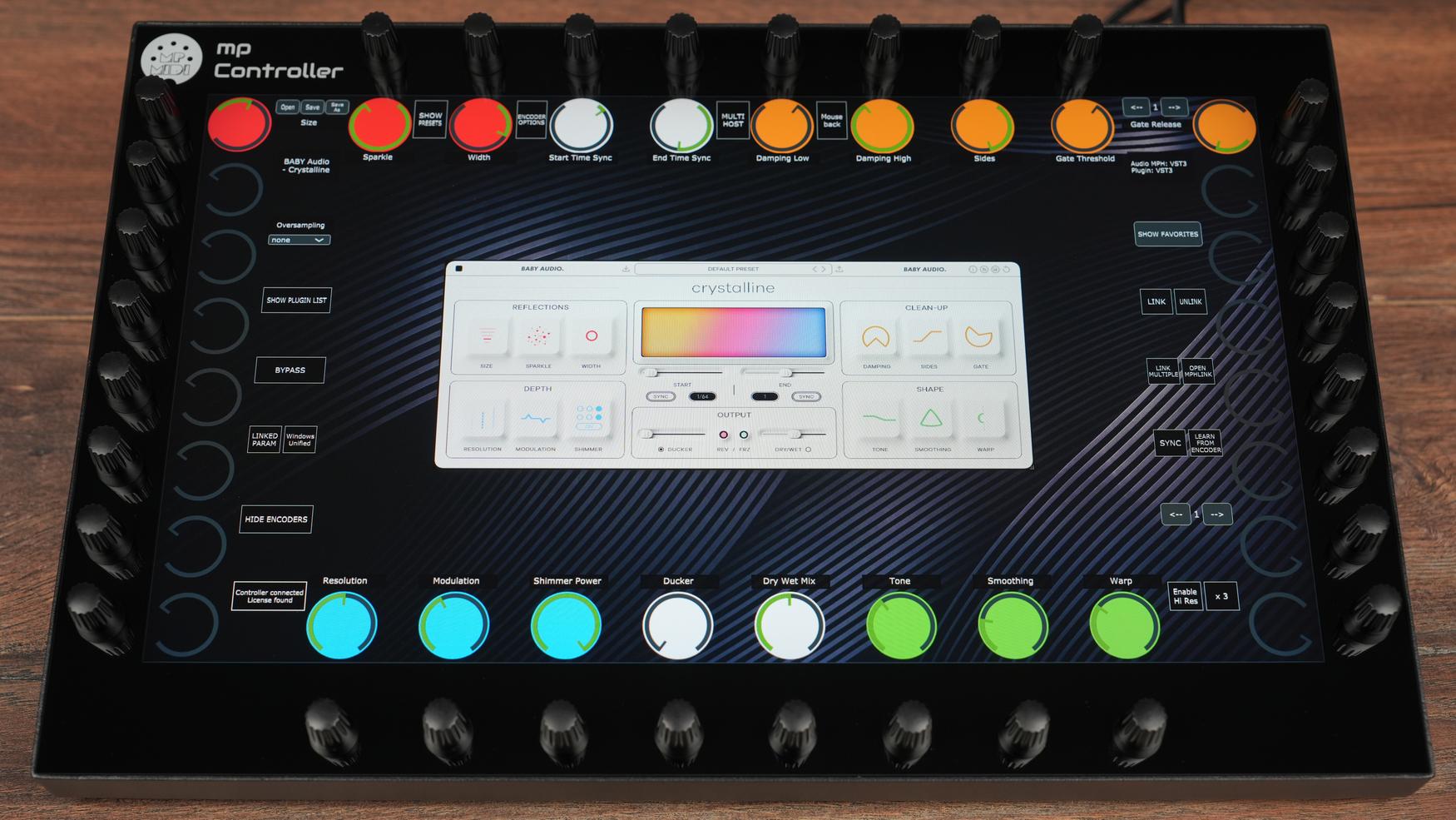 Baby Audio Crystalline plugin on MP Controller