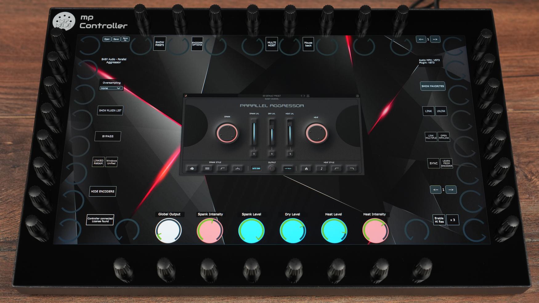 Baby Audio Parallel Aggressor plugin on MP Controller