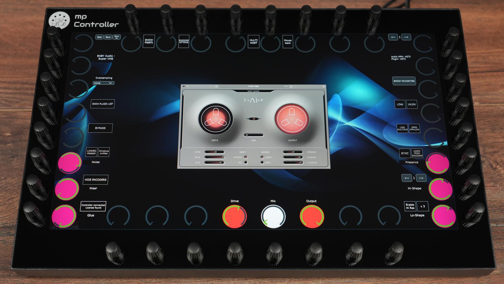 Baby Audio Super VHS plugin on MP Controller
