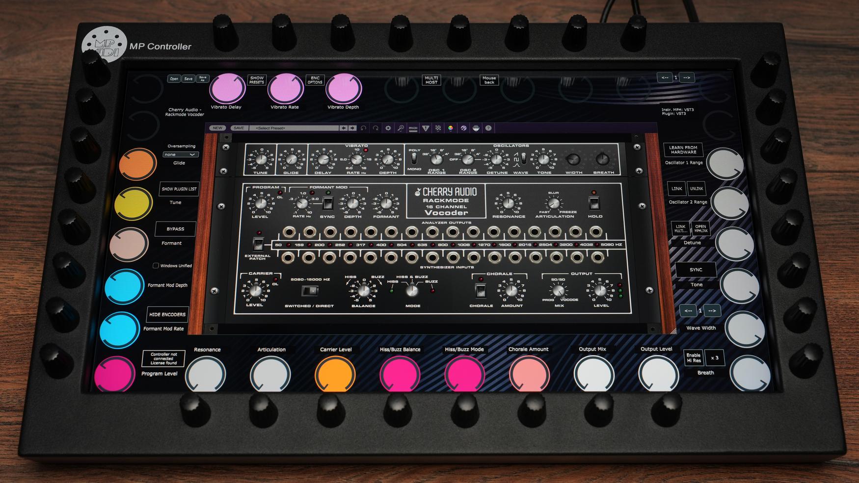 Cherry Audio Rackmode 16-Channel Vocoder on MP Controller