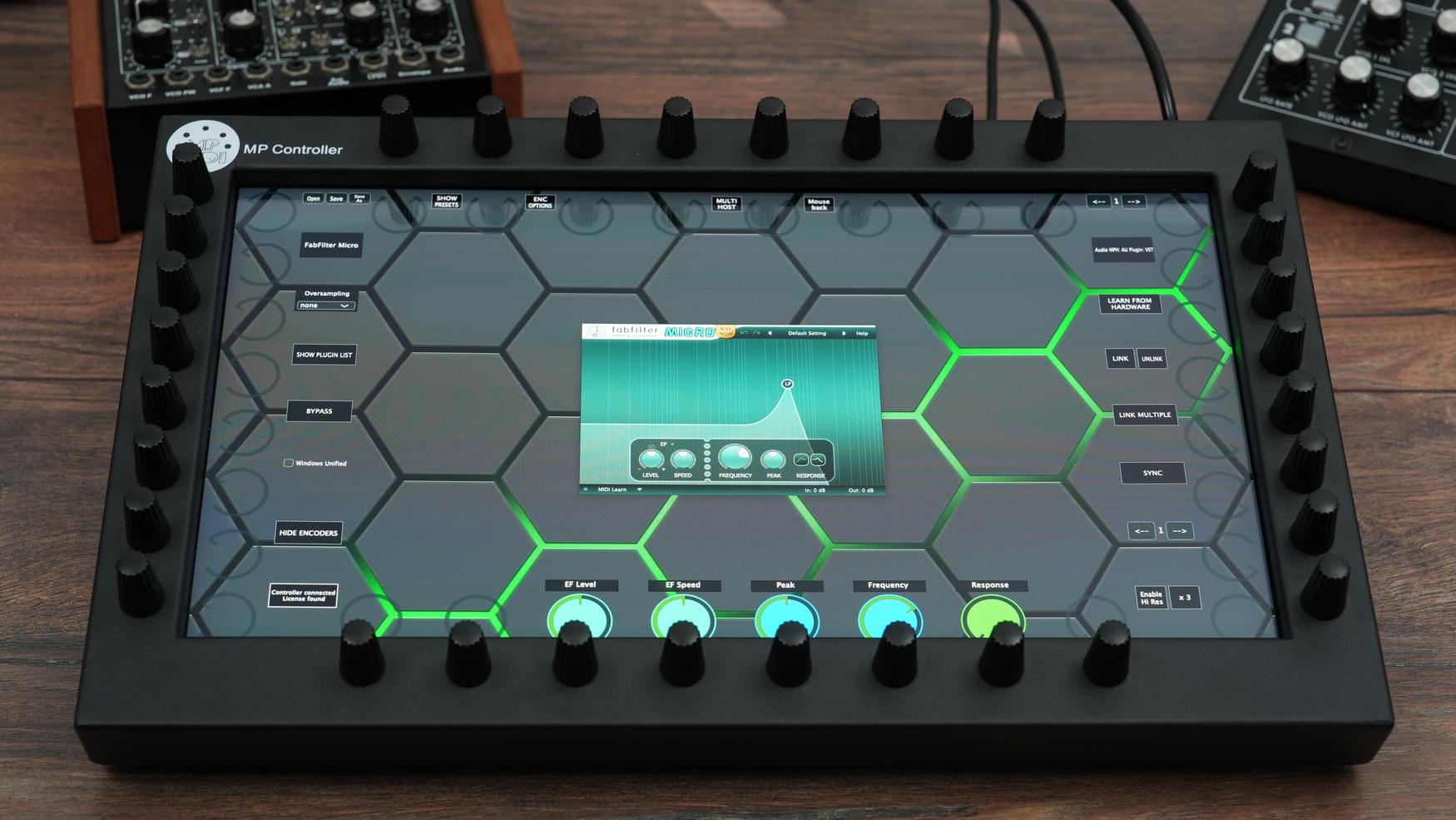 FabFilter Micro filter plugin on MP Controller