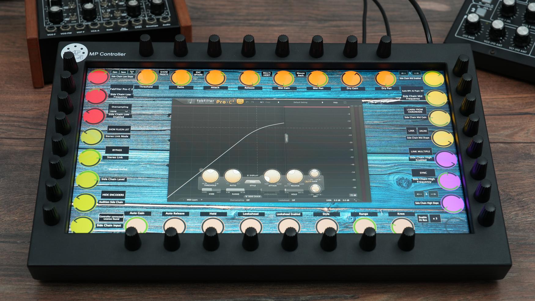 FabFilter Pro-C 2 compressor plugin on MP Controller