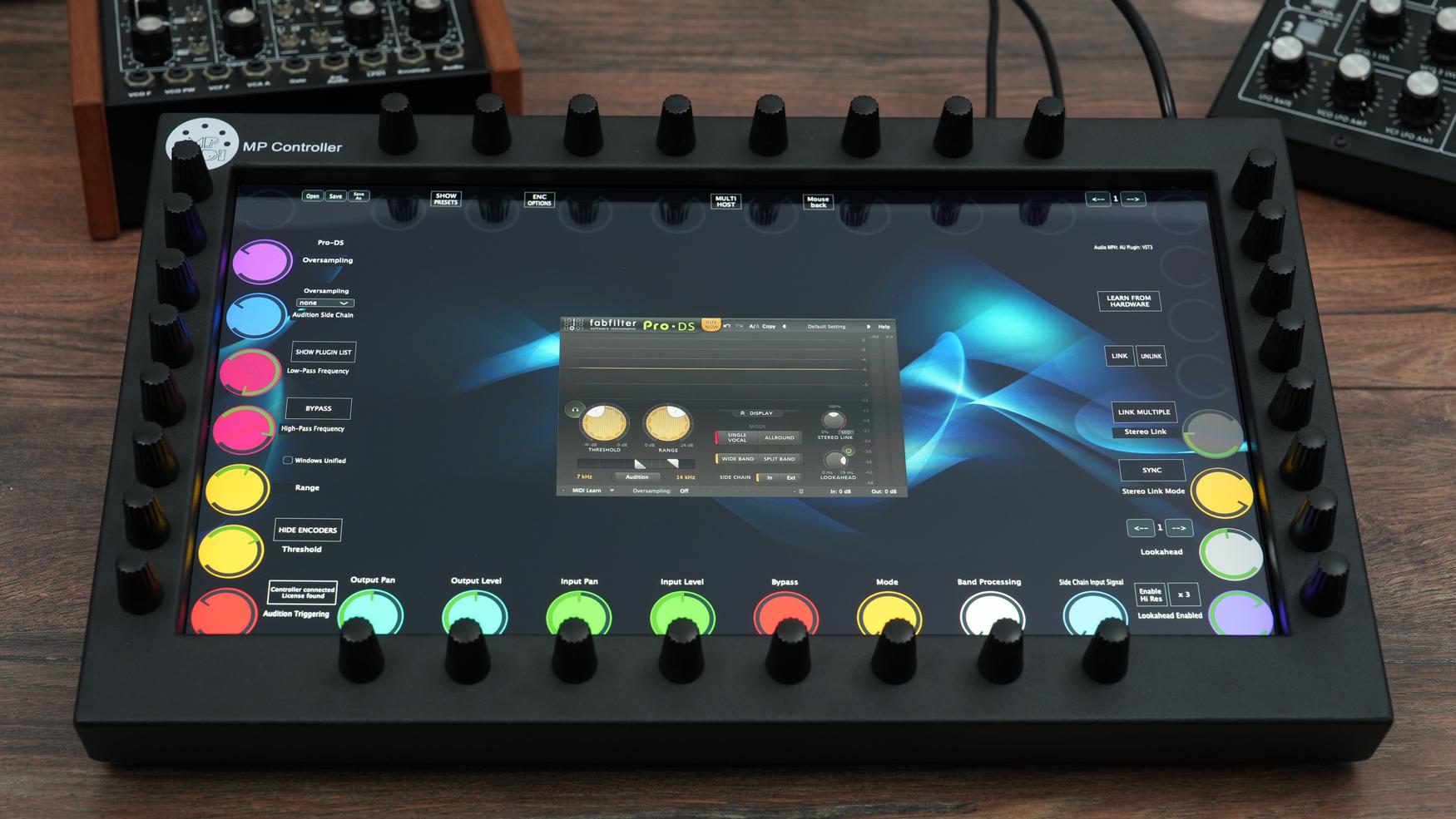 FabFilter Pro-DS de-esser plugin on MP Controller