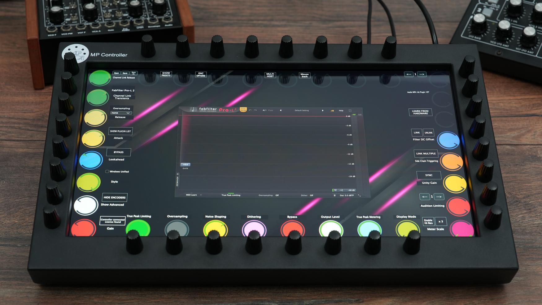 FabFilter Pro-L limiter plugin on MP Controller