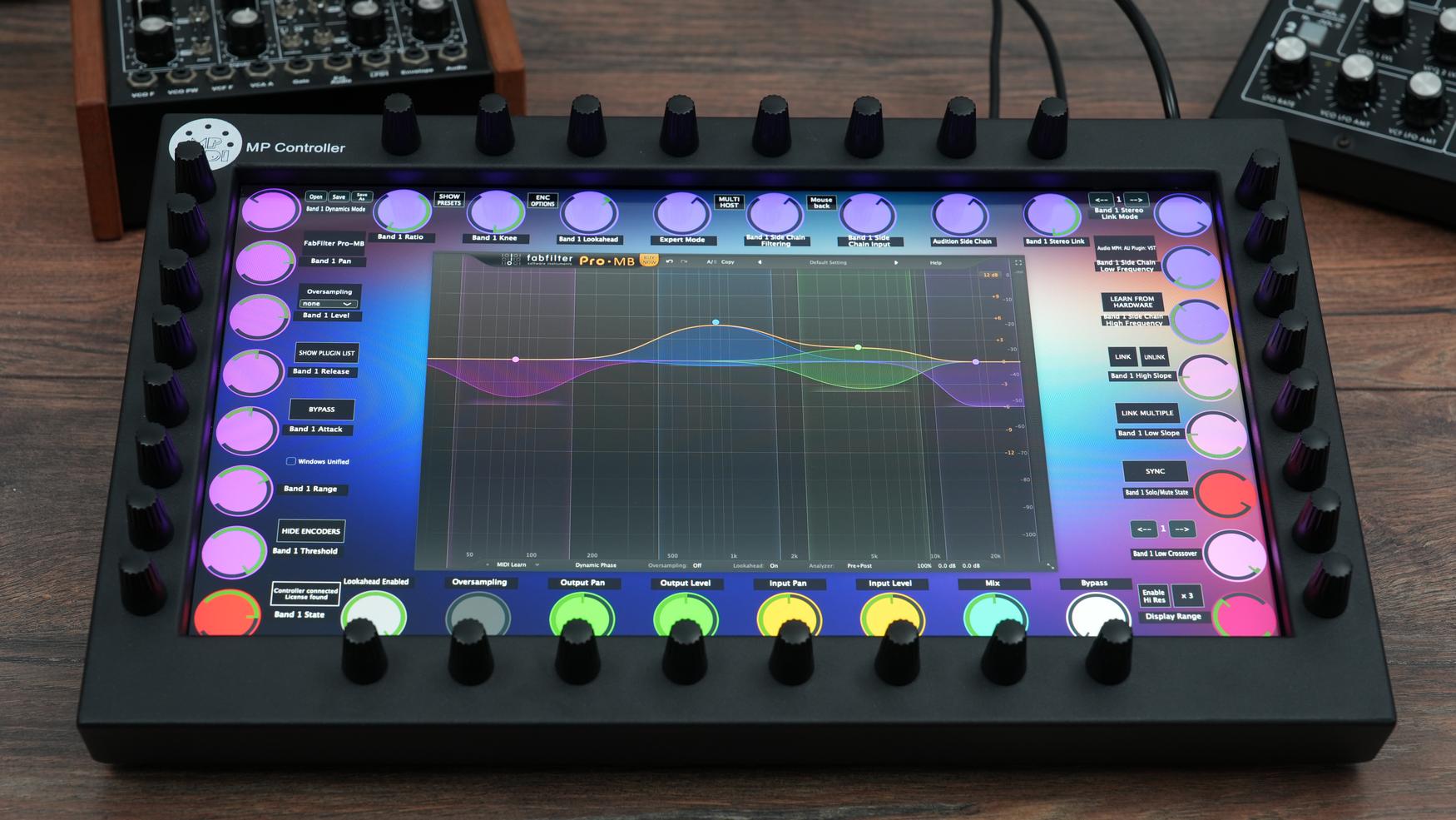 FabFilter Pro-MB multiband compressor plugin on MP Controller