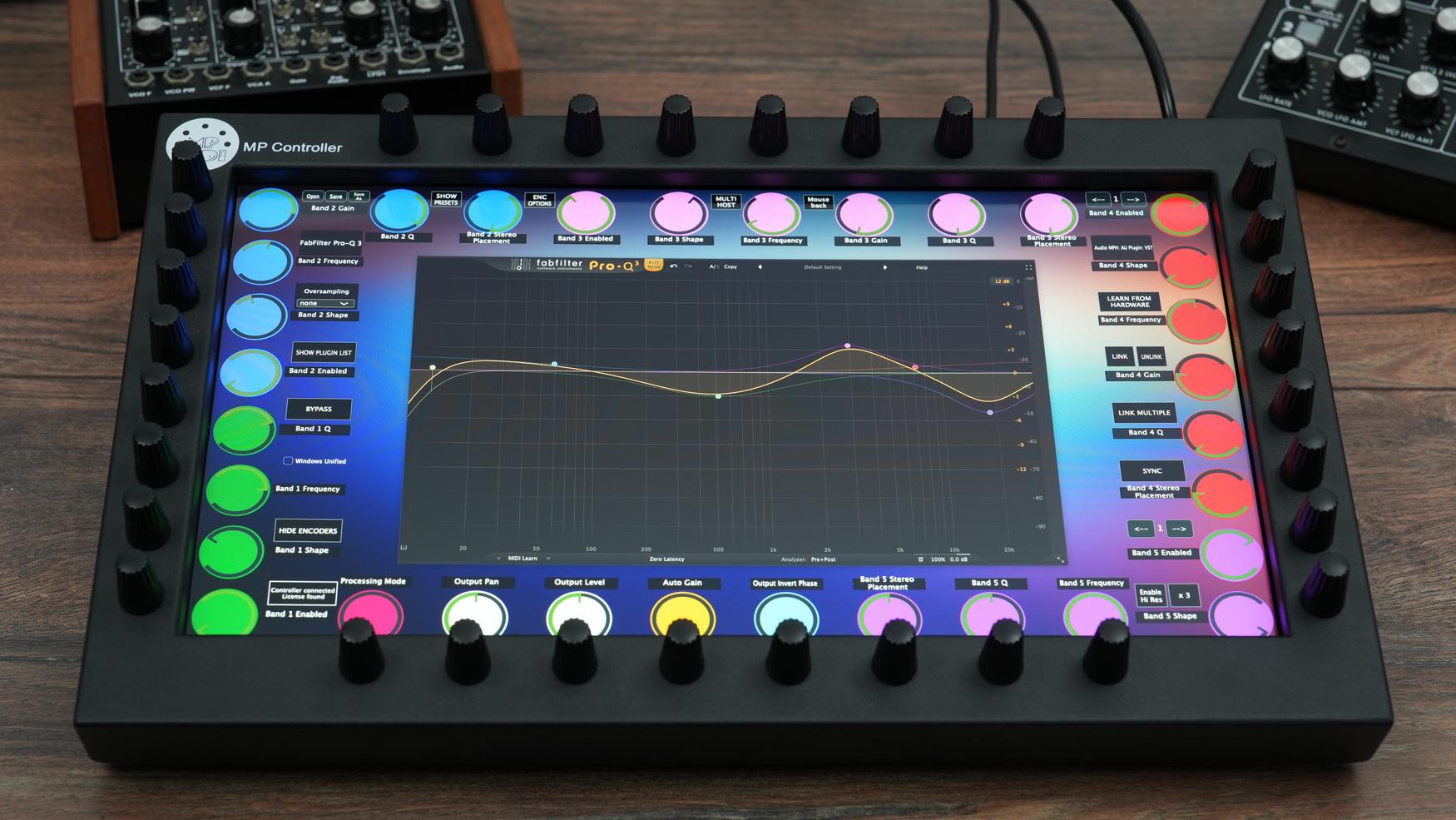 FabFilter Pro-Q 3 EQ plugin on MP Controller
