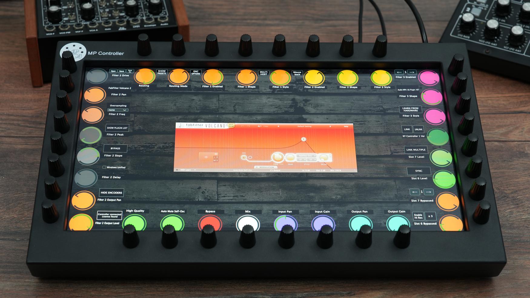 FabFilter Volcano 3 filter plugin on MP Controller