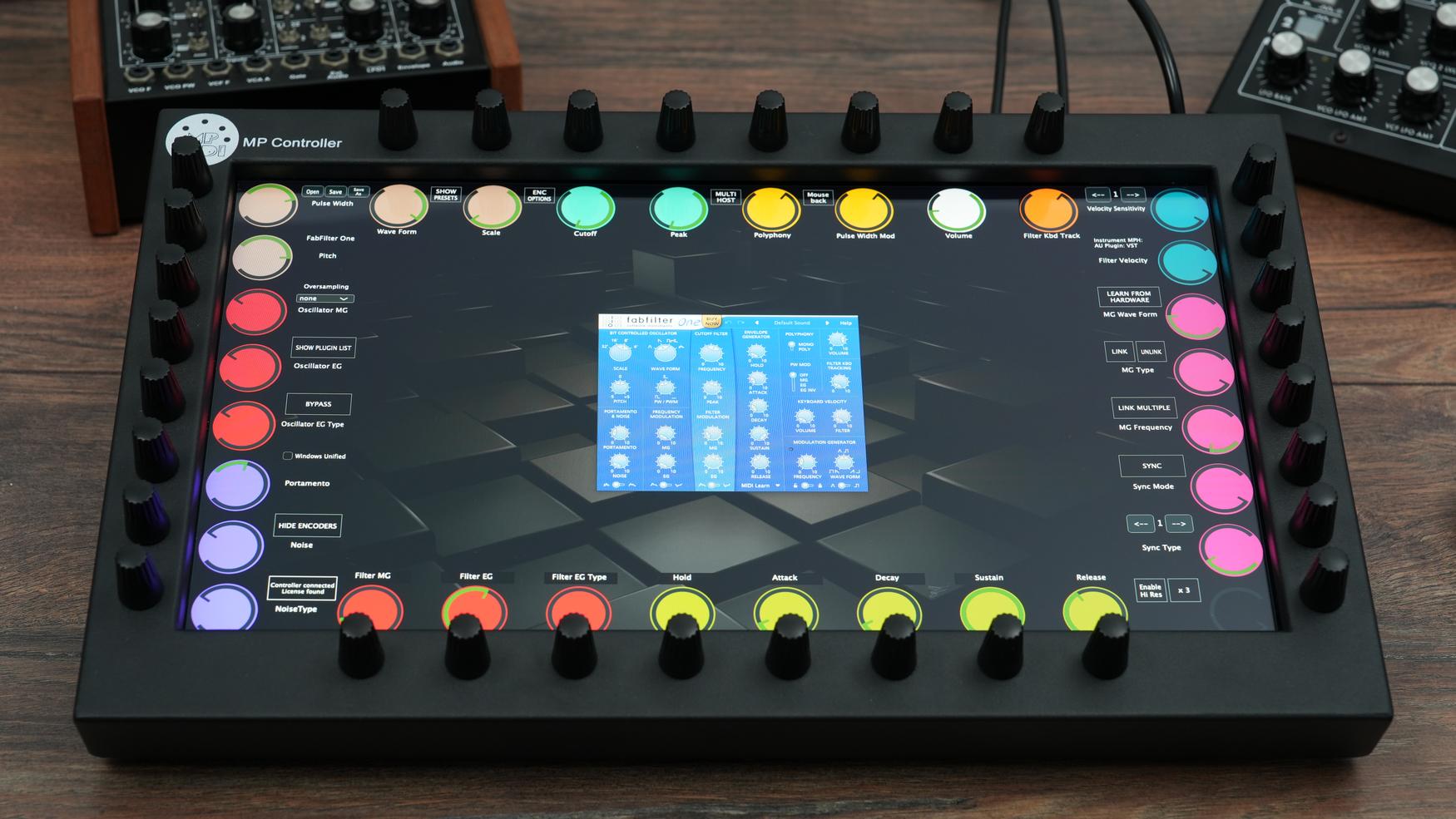 FabFilter One synthesizer plugin on MP Controller