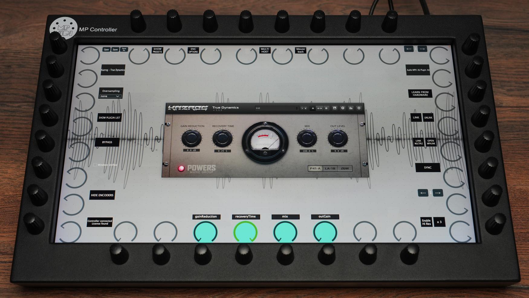 Kazrog True Dynamics plugin on MP Controller