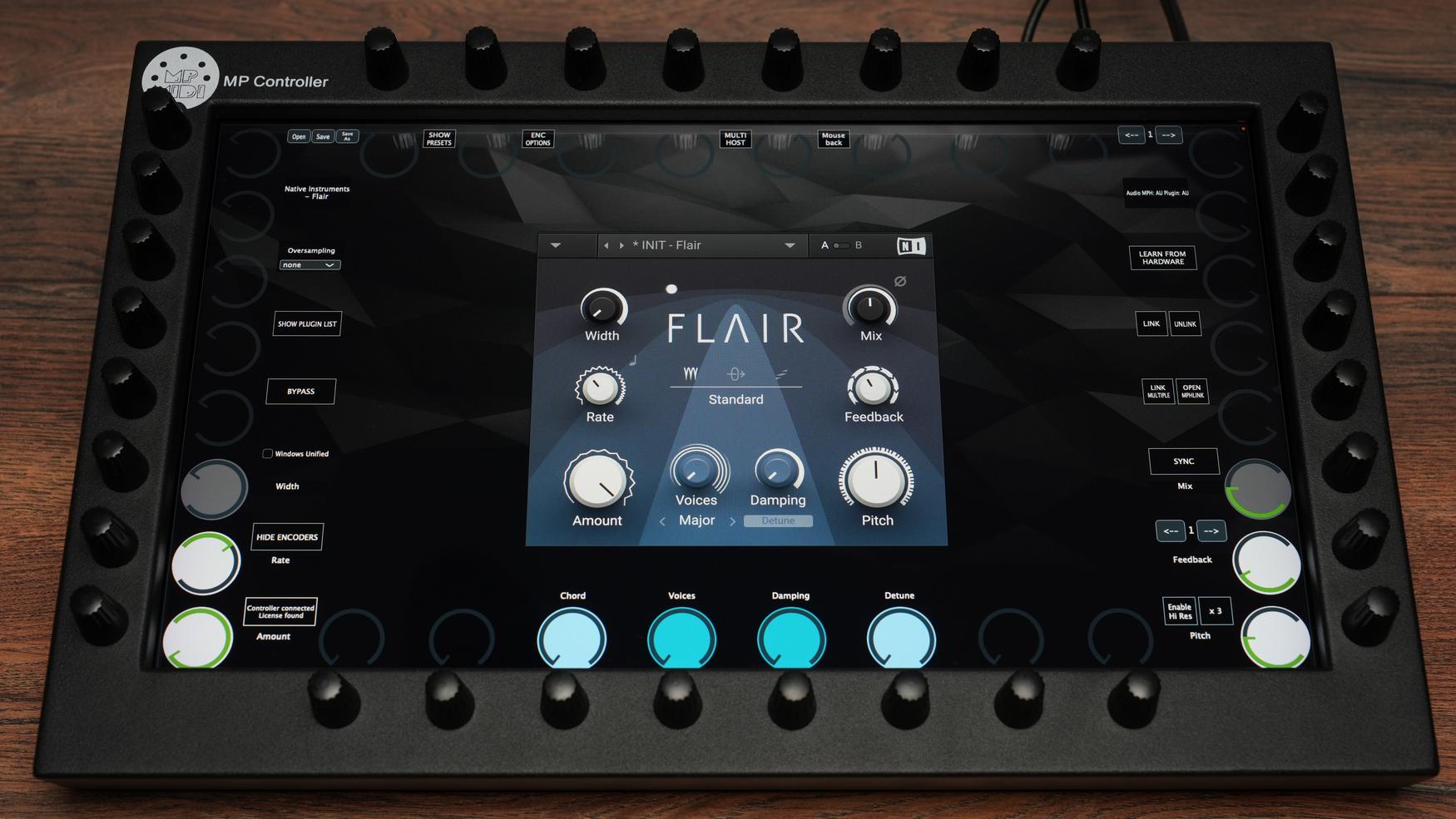 Native Instruments Flair enhancement plugin on MP Controller
