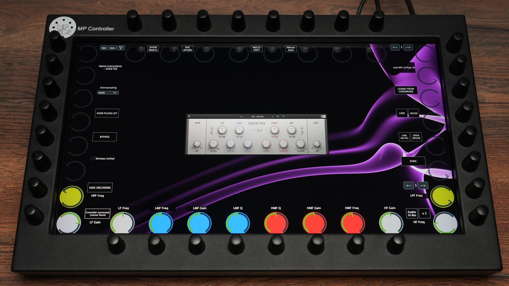 Native Instruments Solid EQ equalizer on MP Controller