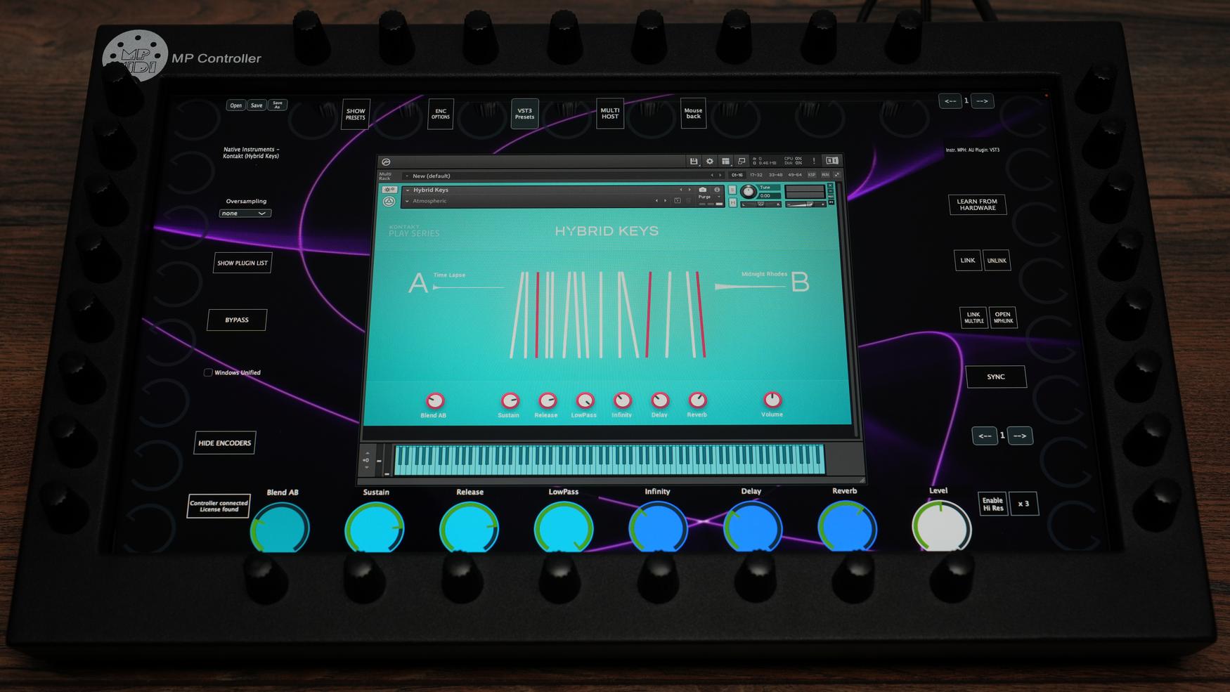 Native Instruments Hybrid Keys on MP Controller