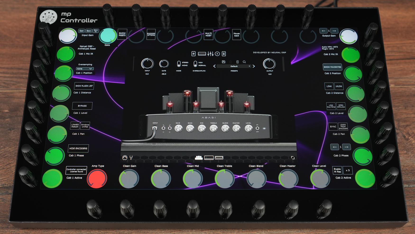 Neural DSP Archetype Abasi plugin on MP Controller