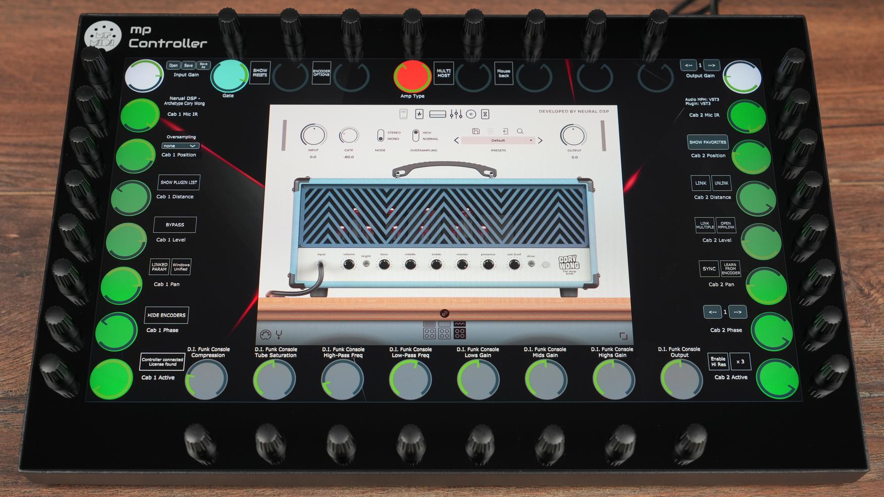 Neural DSP Archetype Cory Wong plugin on MP Controller