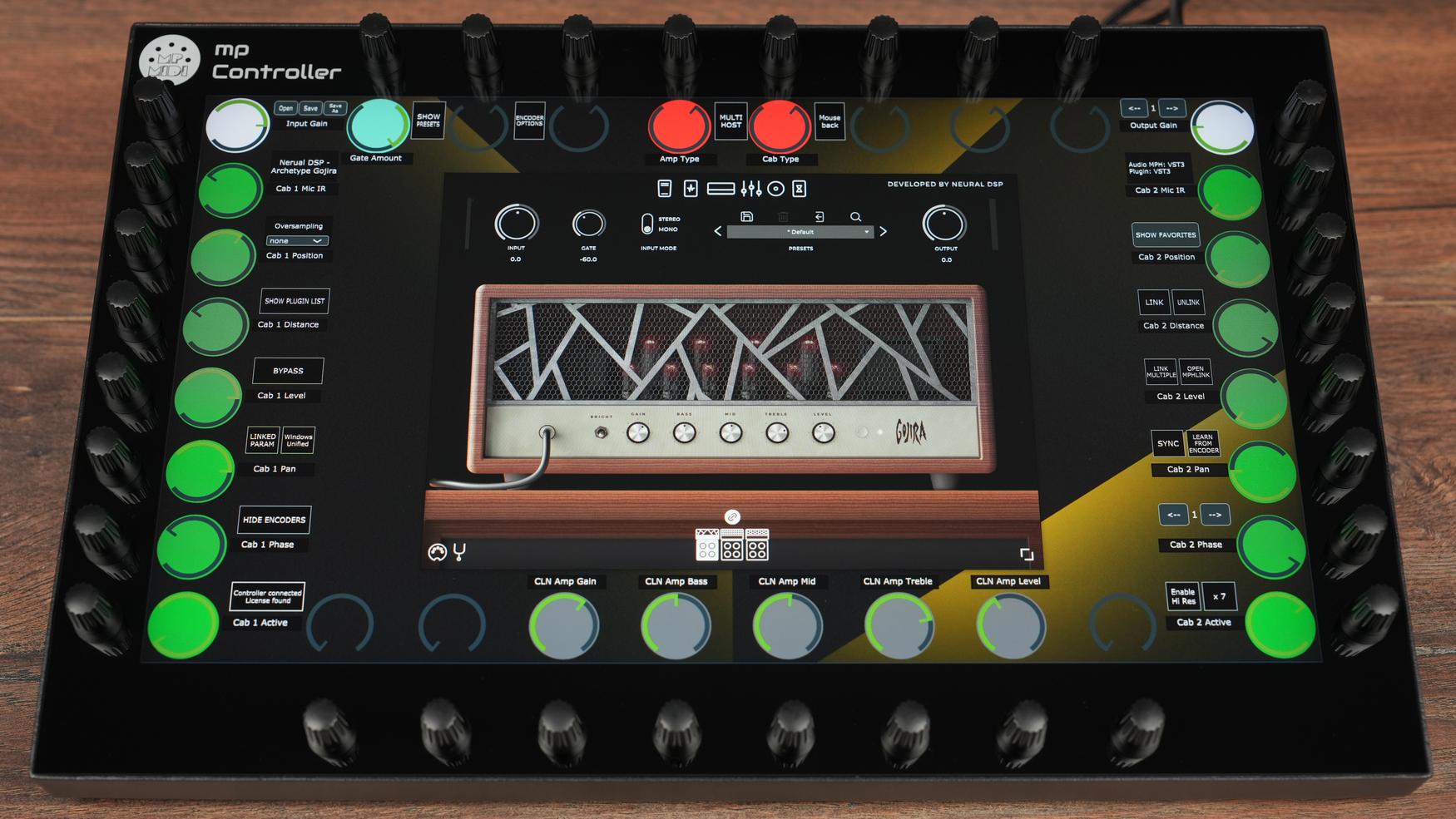 Neural DSP Archetype Gojira plugin on MP Controller