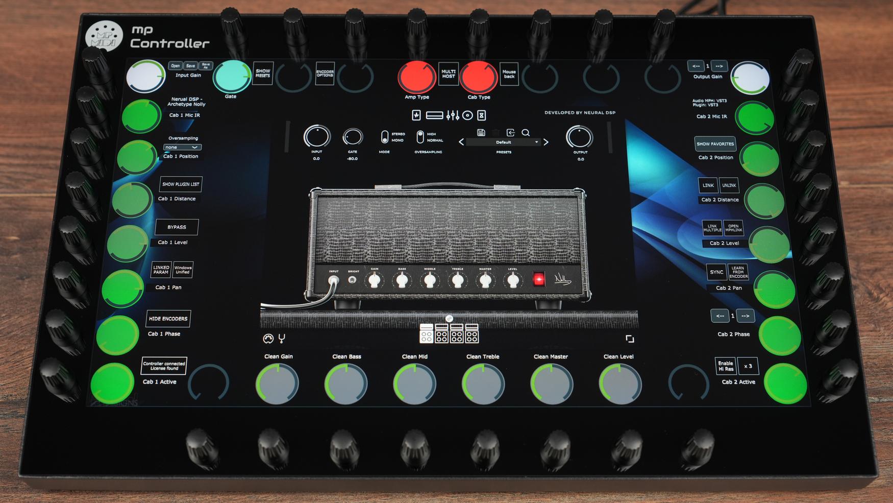 Neural DSP Archetype Nolly plugin on MP Controller