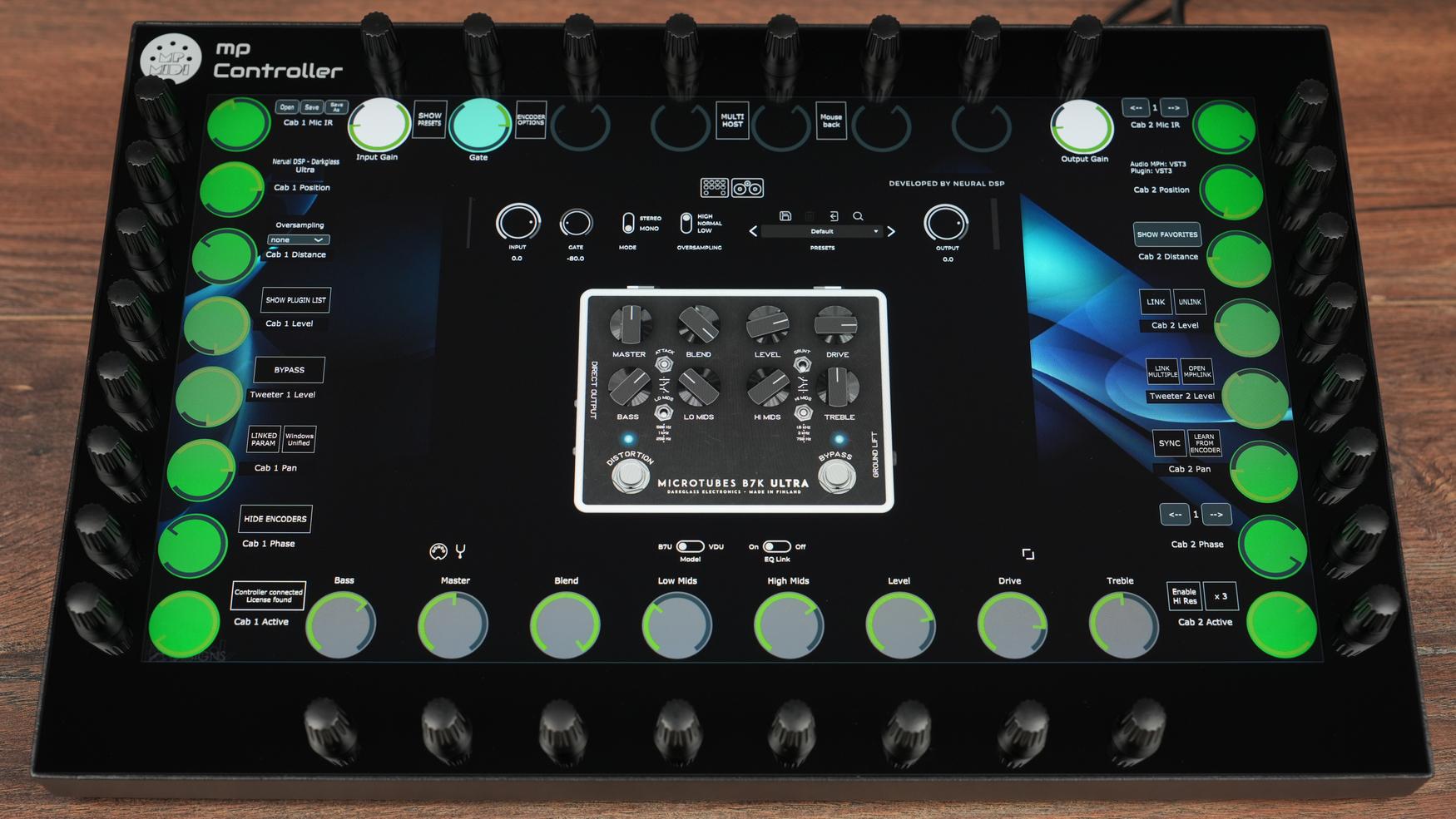 Neural DSP Darkglass Ultra plugin on MP Controller