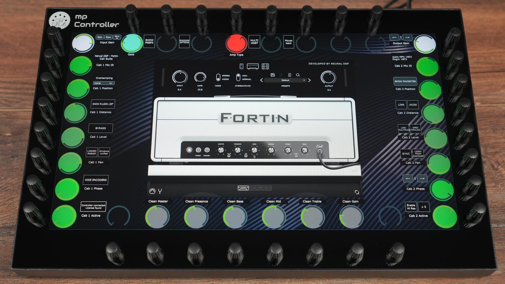 Neural DSP Fortin Cali Suite plugin on MP Controller