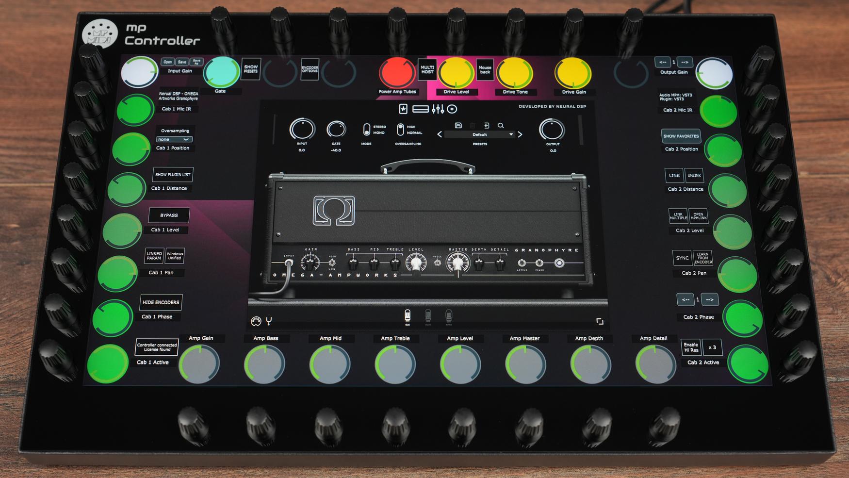 Neural DSP Omega Ampworks Granophyre plugin on MP Controller