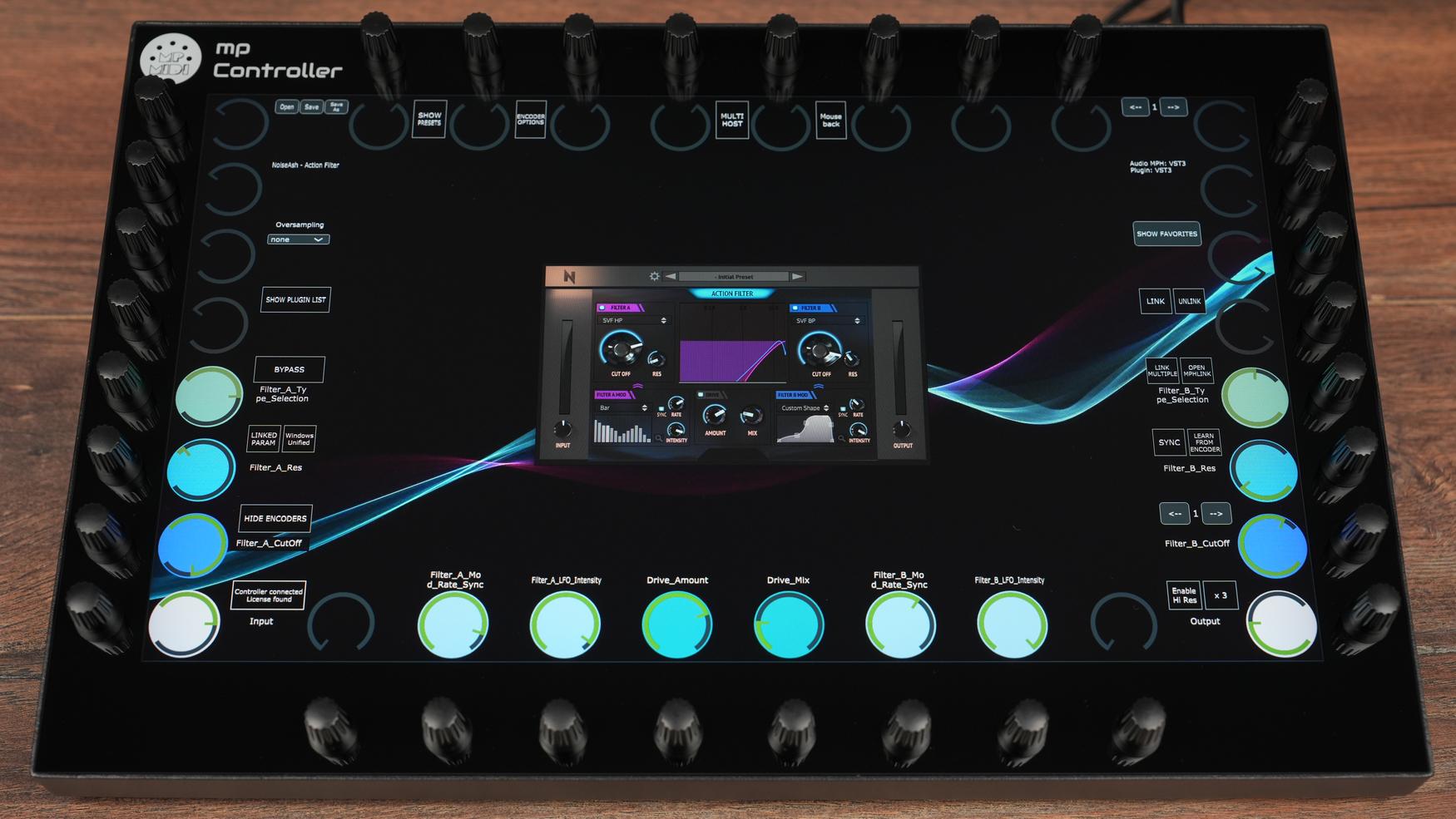 NoiseAsh Action Filter plugin on MP Controller