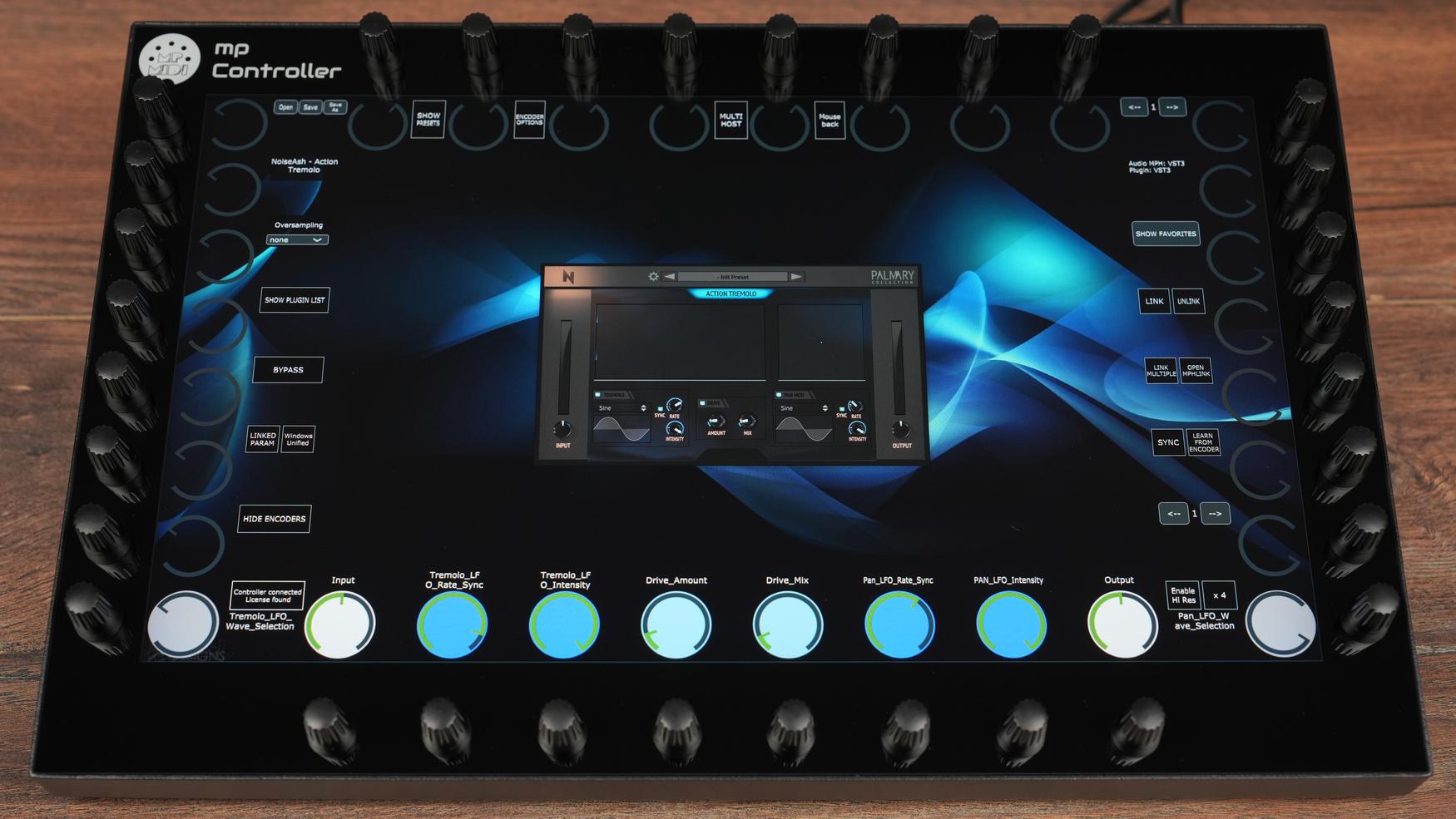 NoiseAsh Action Tremolo plugin on MP Controller