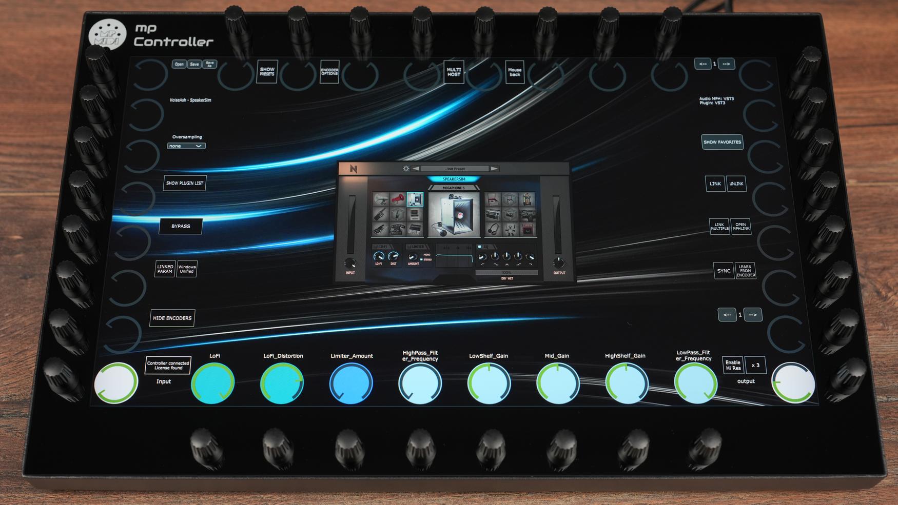 NoiseAsh Speaker Sim plugin on MP Controller