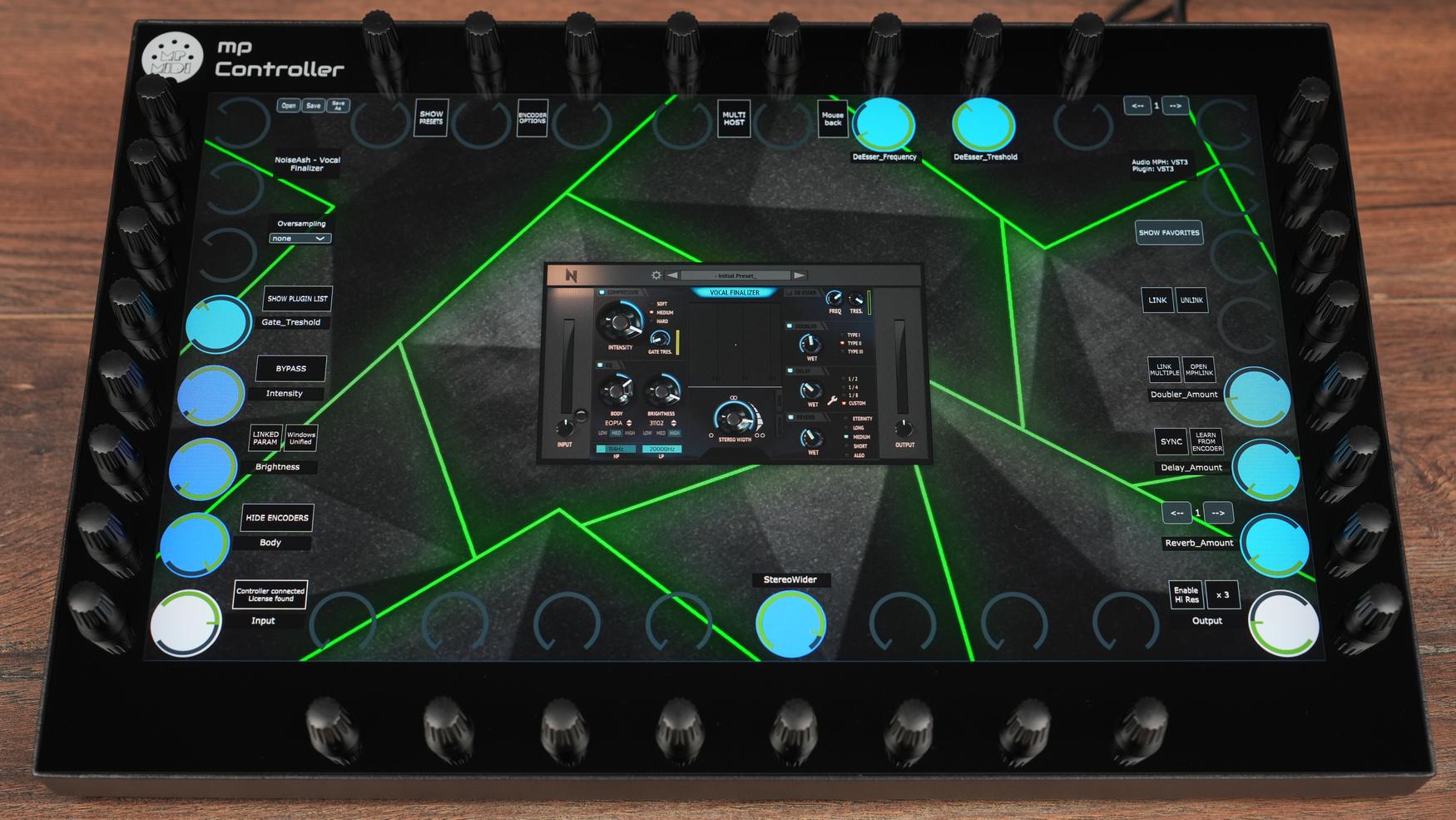 NoiseAsh Vocal Finalizer plugin on MP Controller