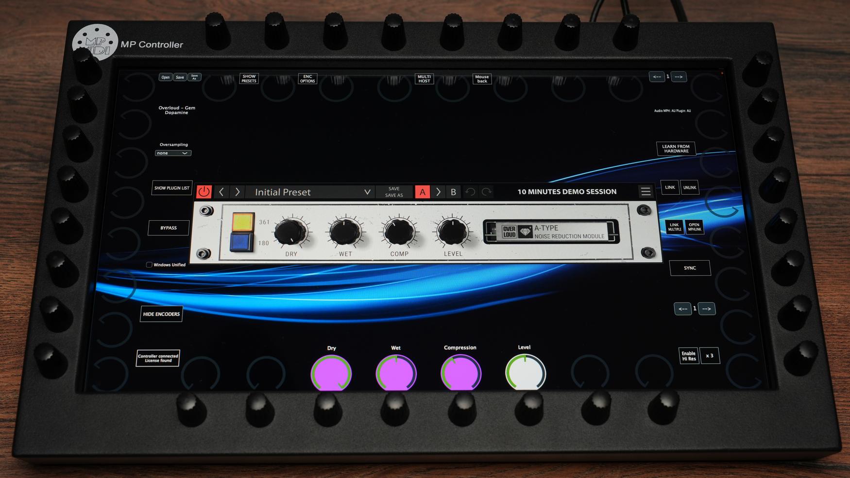 Overloud Noise Reduction Module plugin on MP Controller