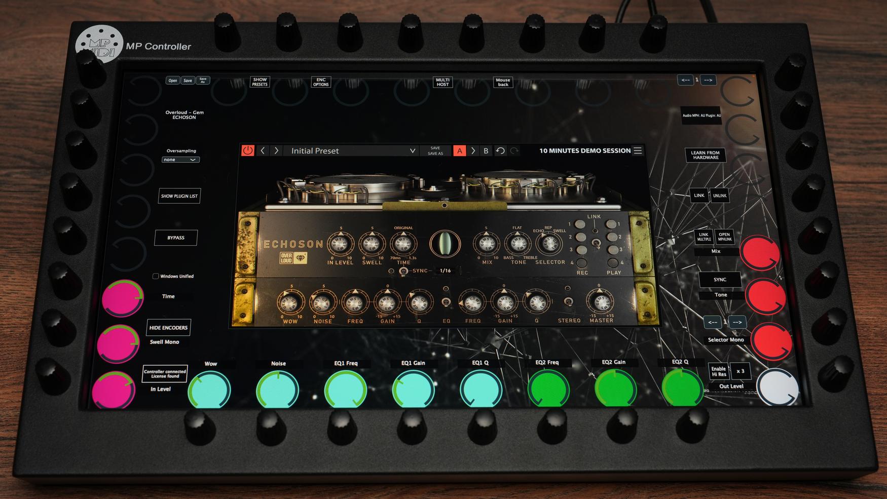 Overloud Echoson plugin on MP Controller