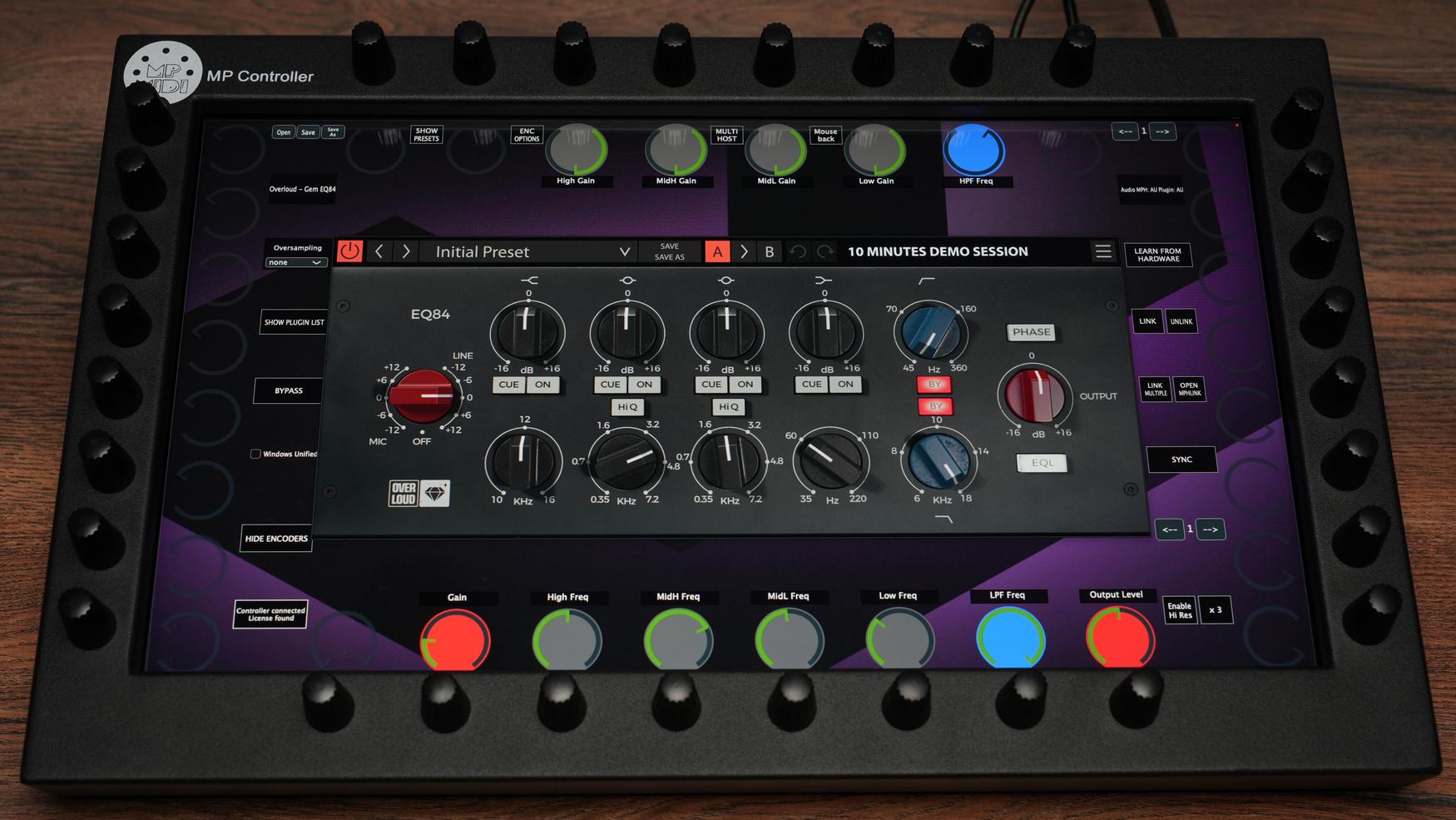 Overloud EQ84 plugin on MP Controller