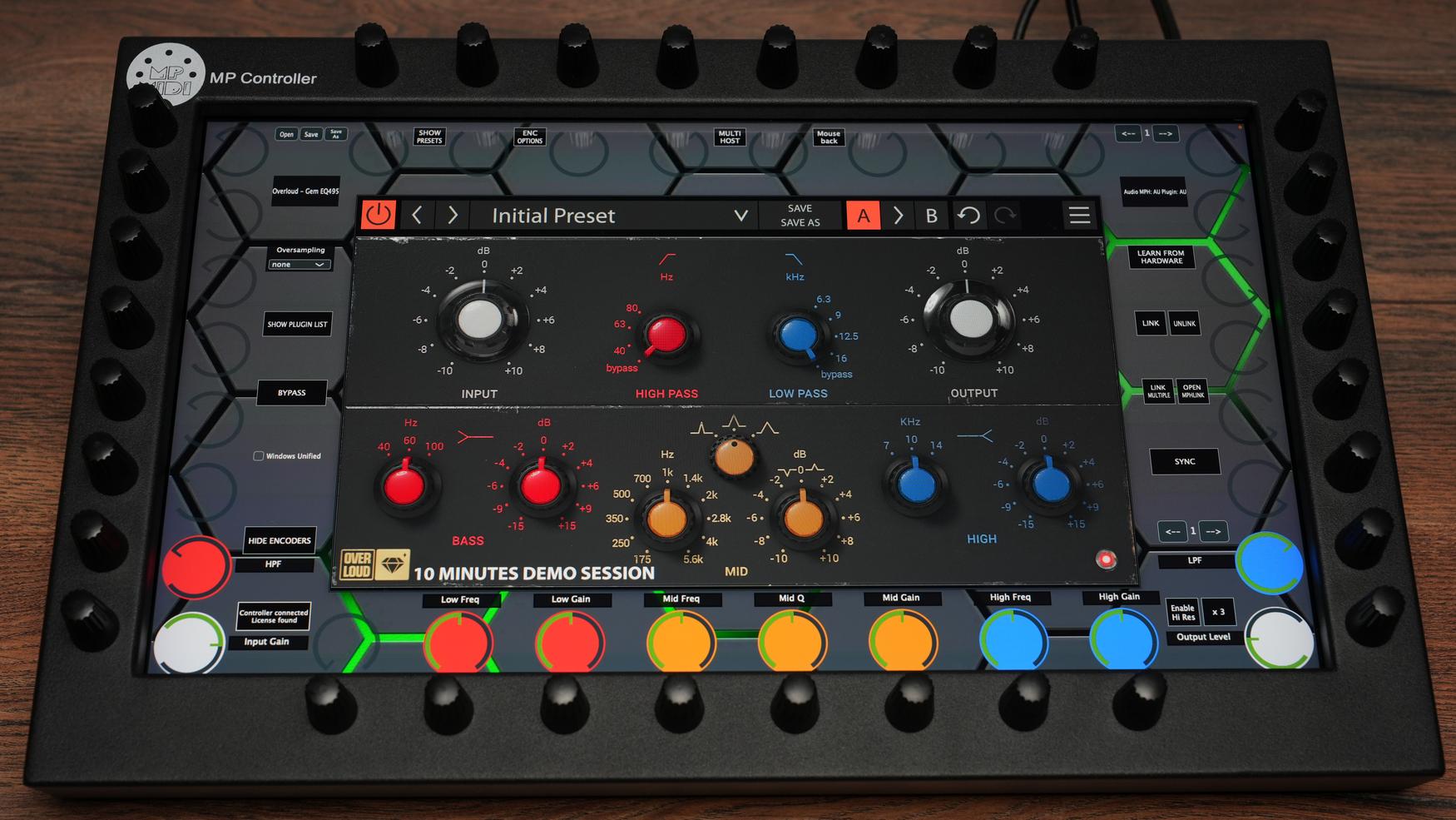 Overloud EQ495 plugin on MP Controller