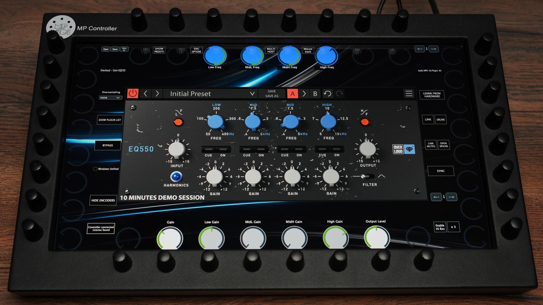 Overloud EQ550 plugin on MP Controller