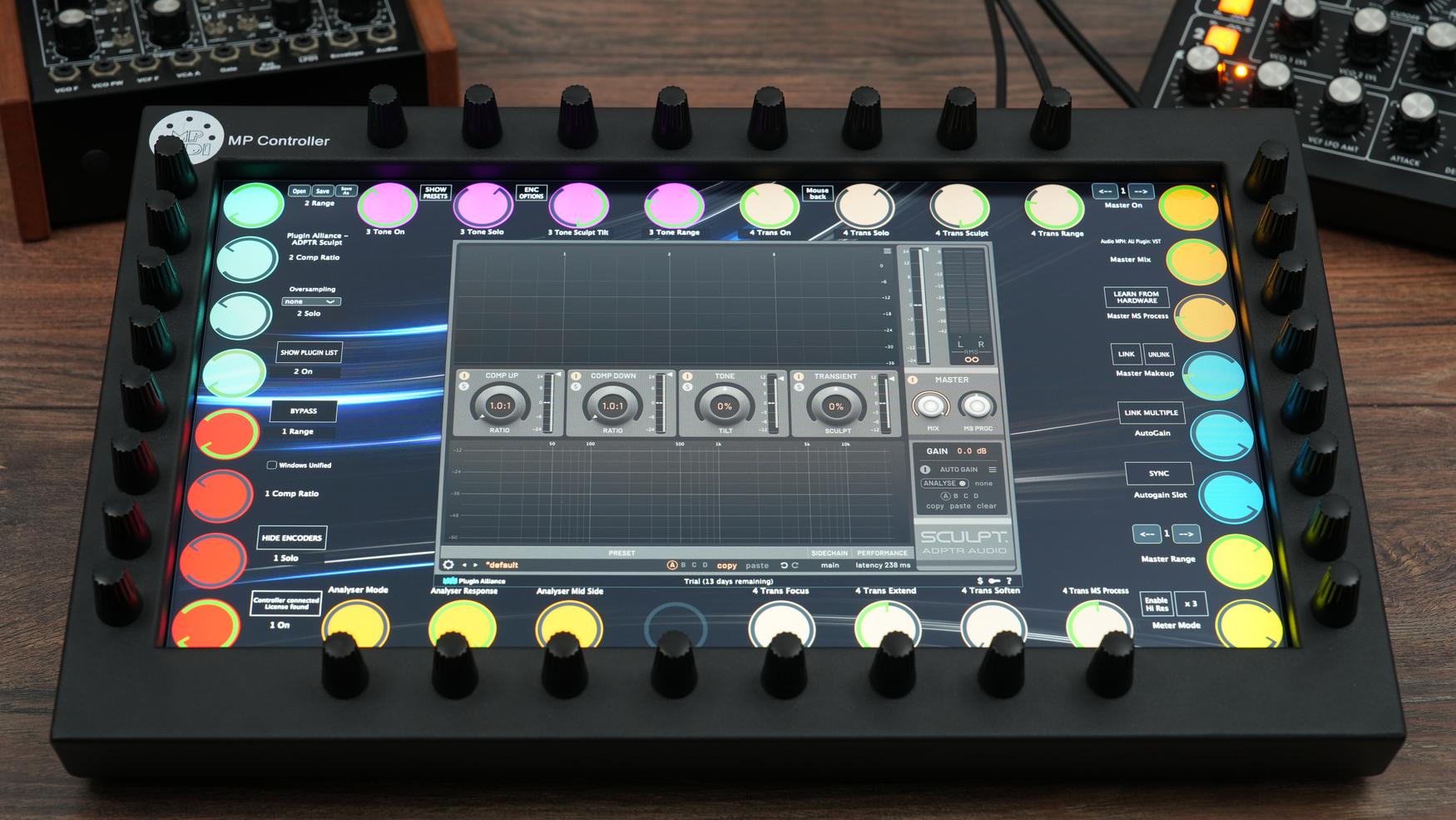 Plugin Alliance plugins on the MP Controller