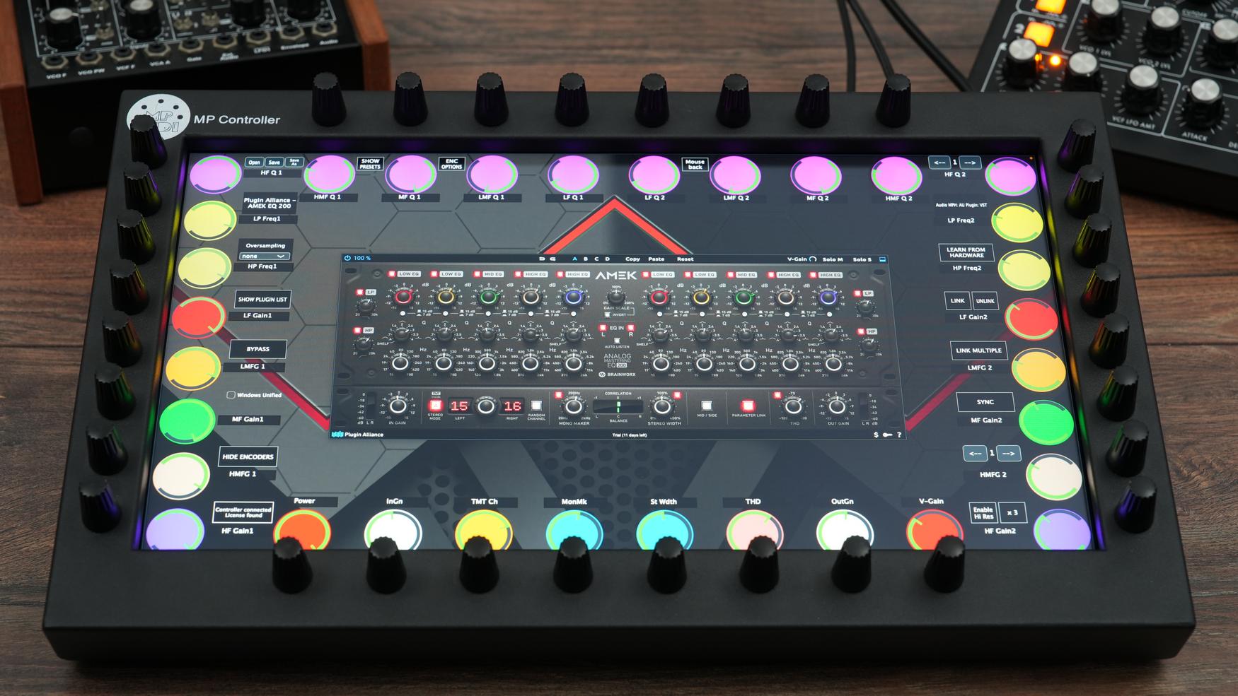 Plugin Alliance plugins on the MP Controller